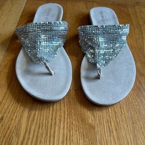 Madden Girl Silver Sequin Sandals